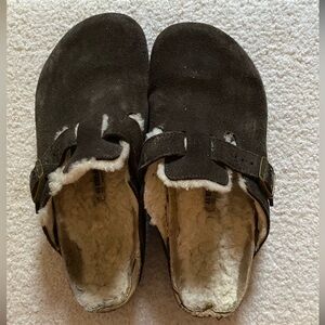Birkenstock Boston clogs dark brown size 40